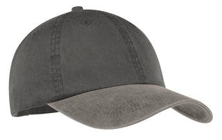 Port & Company -Two-Tone Pigment-Dyed Cap (Black/ Pebble)