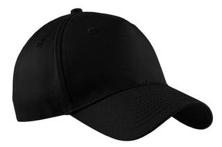 Port & Company Five-Panel Twill Cap (Black)