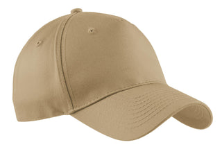 Port & Company Five-Panel Twill Cap (Khaki)