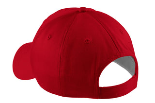 Port & Company Five-Panel Twill Cap (Red)