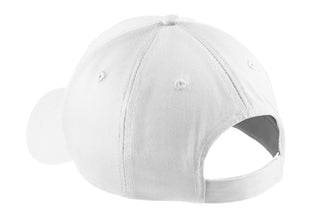 Port & Company Five-Panel Twill Cap (White)