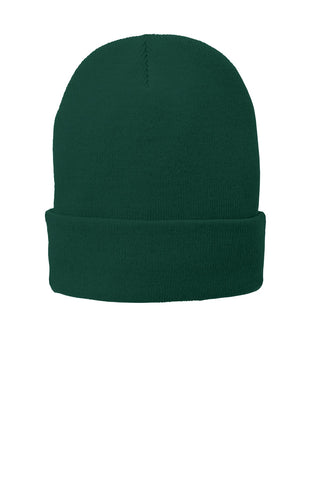 Port & Company Fleece-Lined Knit Cap (Athletic Green)
