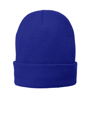 Port & Company Fleece-Lined Knit Cap (Athletic Royal)