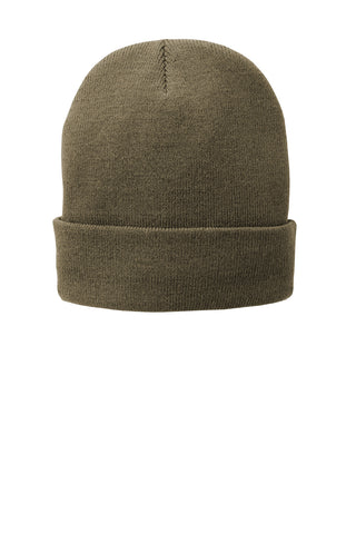 Port & Company Fleece-Lined Knit Cap (Coyote Brown)