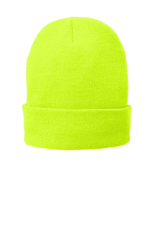 Port & Company Fleece-Lined Knit Cap (Neon Yellow)