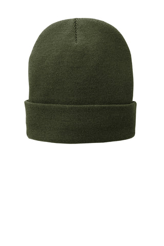 Port & Company Fleece-Lined Knit Cap (Olive Drab Green)