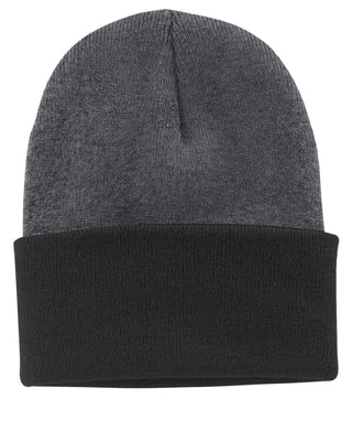 Port & Company Knit Cap (Athletic Oxford/ Black)