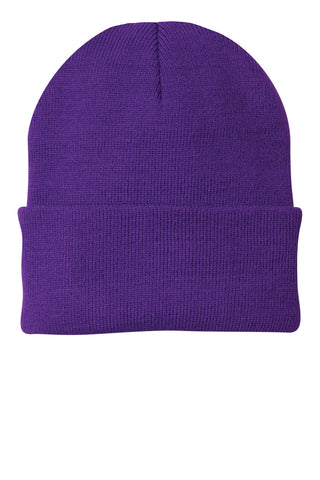 Port & Company Knit Cap (Athletic Purple)