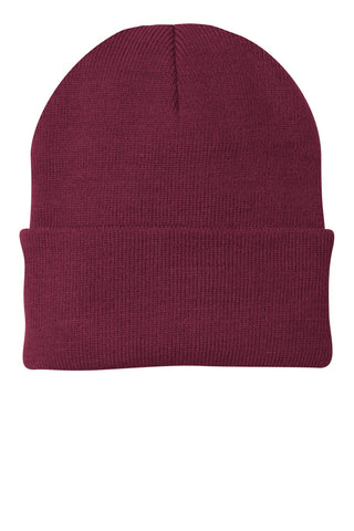 Port & Company Knit Cap (Maroon)