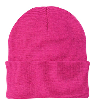 Port & Company Knit Cap (Neon Pink Glo)