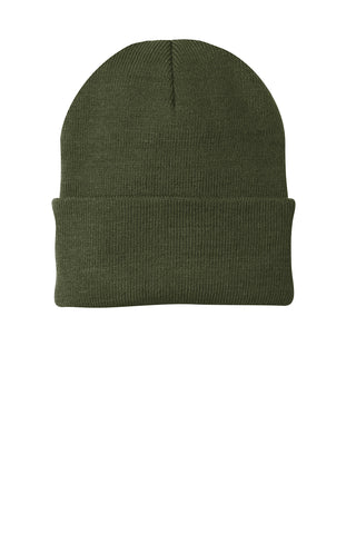 Port & Company Knit Cap (Olive Drab Green)