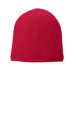 Port & Company Fleece-Lined Beanie Cap (Athletic Red)