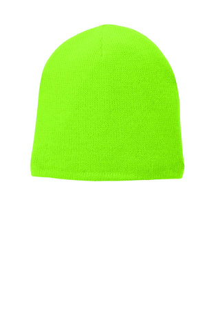 Port & Company Fleece-Lined Beanie Cap (Neon Green)