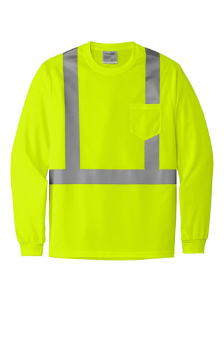 CornerStone ANSI 107 Class 2 Mesh Long Sleeve Tee (Safety Yellow)