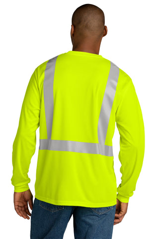 CornerStone ANSI 107 Class 2 Mesh Long Sleeve Tee (Safety Yellow)