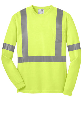 CornerStone ANSI 107 Class 2 Long Sleeve Safety T-Shirt (Safety Yellow/ Reflective)