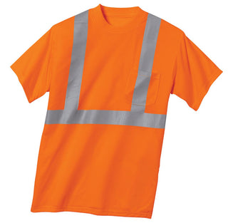 CornerStone ANSI 107 Class 2 Safety T-Shirt (Safety Orange/ Reflective)