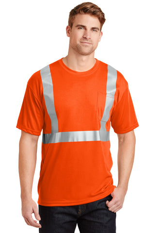 CornerStone ANSI 107 Class 2 Safety T-Shirt (Safety Orange/ Reflective)