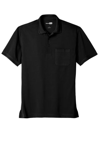 CornerStone Industrial Snag-Proof Pique Pocket Polo (Black)