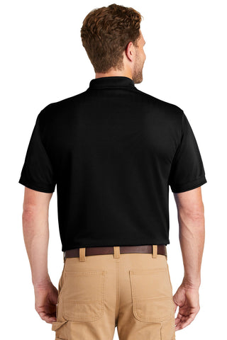 CornerStone Industrial Snag-Proof Pique Pocket Polo (Black)