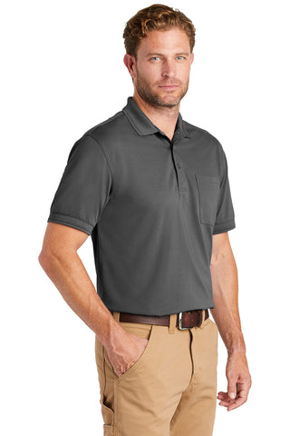 CornerStone Industrial Snag-Proof Pique Pocket Polo (Charcoal)