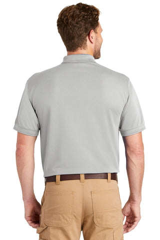 CornerStone Industrial Snag-Proof Pique Pocket Polo (Light Grey)