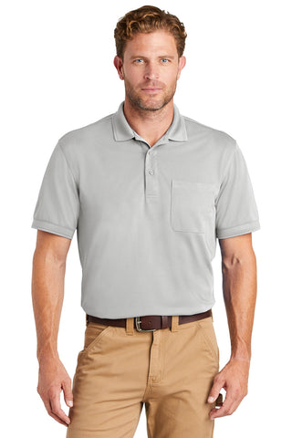 CornerStone Industrial Snag-Proof Pique Pocket Polo (Light Grey)