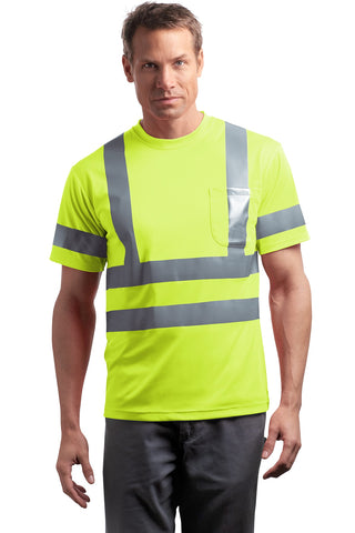 CornerStone ANSI 107 Class 3 Short Sleeve Snag-Resistant Reflective T-Shirt (Safety Yellow)