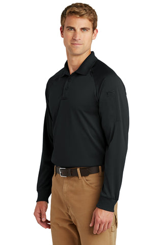 CornerStone Select Long Sleeve Snag-Proof Tactical Polo (Black)