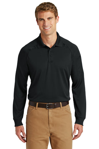 CornerStone Select Long Sleeve Snag-Proof Tactical Polo (Black)