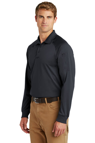 CornerStone Select Long Sleeve Snag-Proof Tactical Polo (Charcoal)