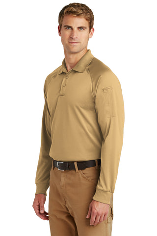 CornerStone Select Long Sleeve Snag-Proof Tactical Polo (Tan)