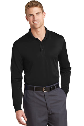 CornerStone Select Snag-Proof Long Sleeve Polo (Black)