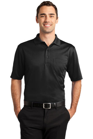 CornerStone Select Snag-Proof Pocket Polo (Black)