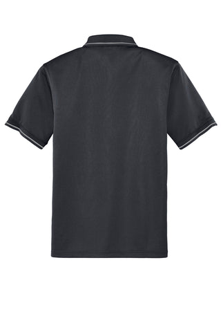 CornerStone Select Snag-Proof Tipped Pocket Polo (Charcoal/ Light Grey)