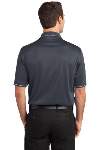 CornerStone Select Snag-Proof Tipped Pocket Polo (Charcoal/ Light Grey)