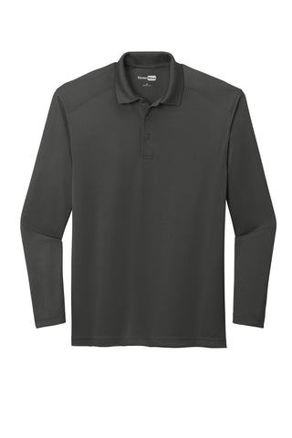 CornerStone Select Lightweight Snag-Proof Long Sleeve Polo (Charcoal)