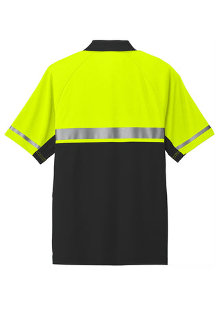 CornerStone Select Lightweight Snag-Proof Enhanced Visibility Polo (Safety Yellow/ Black)