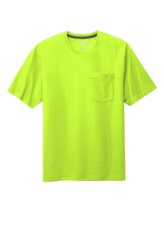 CornerStone Workwear Pocket Tee (Safety Green)