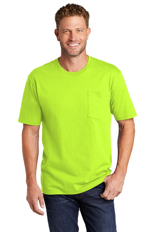 CornerStone Workwear Pocket Tee (Safety Green)