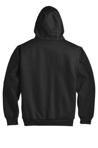 CornerStone Heavyweight Full-Zip Hooded Sweatshirt with Thermal Lining (Black)