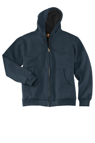 CornerStone Heavyweight Full-Zip Hooded Sweatshirt with Thermal Lining (Navy)