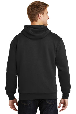 CornerStone Heavyweight Full-Zip Hooded Sweatshirt with Thermal Lining (Black)