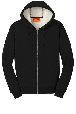 CornerStone Heavyweight Sherpa-Lined Hooded Fleece Jacket (Black)