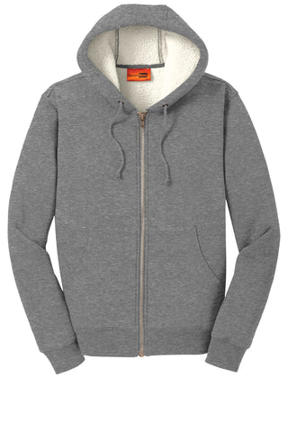 CornerStone Heavyweight Sherpa-Lined Hooded Fleece Jacket (Grey)