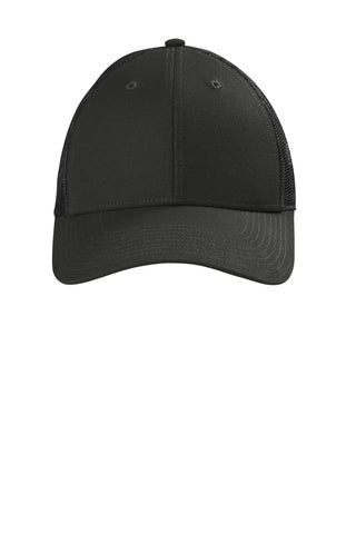 CornerStone Canvas Mesh Back Cap (Black)