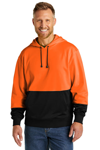 CornerStone Enhanced Visibility Fleece Pullover Hoodie (Safety Orange)