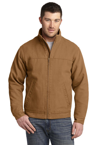 CornerStone Washed Duck Cloth Flannel-Lined Work Jacket (Duck Brown)