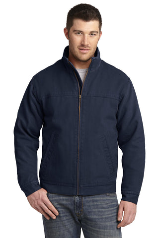 CornerStone Washed Duck Cloth Flannel-Lined Work Jacket (Navy)