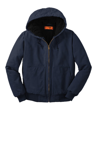 CornerStone Washed Duck Cloth Insulated Hooded Work Jacket (Navy)
